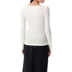 REMAIN Women's Ribbed Long Sleeve Top Women CLOUD_WHITE T-Shirts & Tops